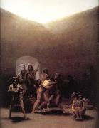 Francisco Goya Yard with Lunatics Sweden oil painting artist
